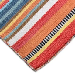 Kirkland's Home Blue Dhurri Stripe Indoor/Outdoor Area Rug, 7X9- Outdoor Rugs