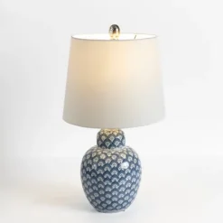Kirkland's Home Blue Elaine Table Lamp- Table Lamps