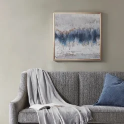 Kirkland's Home Blue Embrace Gold Foil Framed Art Print- Framed Art