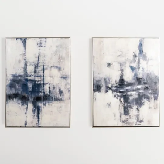 Kirkland's Home Blue Era Abstract I Framed Canvas Art Print- Canvas Art