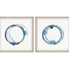Kirkland's Home Blue Flash Framed Art Prints, Set Of 2- Framed Art