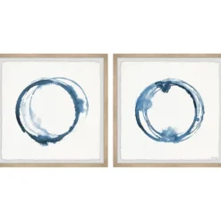 Kirkland's Home Blue Flash Framed Art Prints, Set Of 2- Framed Art