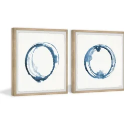 Kirkland's Home Blue Flash Framed Art Prints, Set Of 2- Framed Art