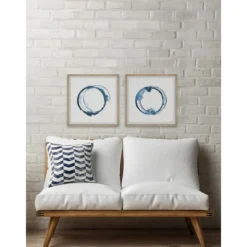 Kirkland's Home Blue Flash Framed Art Prints, Set Of 2- Framed Art