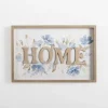 Kirkland's Home Blue Floral Home Wall Plaque- Wall Quotes & Signs