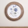 Kirkland's Home Blue Florals I Round Framed Art- Framed Art
