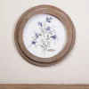 Kirkland's Home Blue Florals Ii Round Framed Art- Framed Art