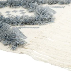Kirkland's Home Blue Fringe Macrame Tassel Wall Hanging- Wall Plaques
