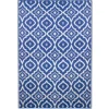 Kirkland's Home Blue Geometric Floral Outdoor Area Rug, 4X6- Outdoor Rugs