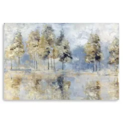 Kirkland's Home Blue Golden Forest Giclee Canvas Art Print- Canvas Art