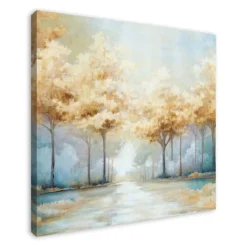 Kirkland's Home Blue Golden Landscape Canvas Art Print, 40X40 In.- Canvas Art