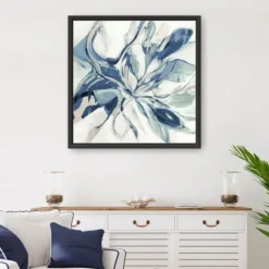 Kirkland's Home Blue Halcyon Framed Canvas Art Print- Canvas Art