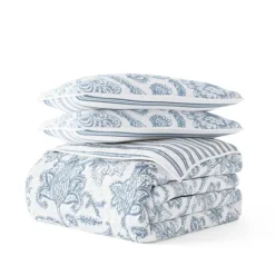 Kirkland's Home Blue Jacobean Reversible 2-Pc. Twin Quilt Set- Quilts