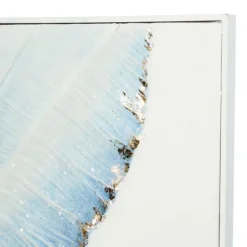 Kirkland's Home Blue Leaves Coastal Metal Art Print- Framed Art