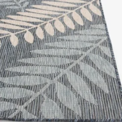 Kirkland's Home Blue Malibu Leafy Outdoor Area Rug, 7X10- Outdoor Rugs