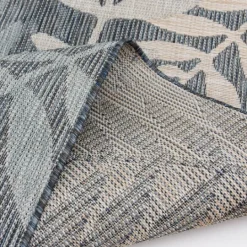 Kirkland's Home Blue Malibu Leafy Outdoor Area Rug, 7X10- Outdoor Rugs
