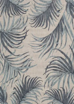 Kirkland's Home Blue Malibu Palms Outdoor Area Rug, 7X9- Outdoor Rugs