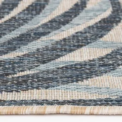 Kirkland's Home Blue Malibu Palms Outdoor Area Rug, 7X9- Outdoor Rugs