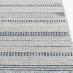 Kirkland's Home Blue Malibu Stripes Outdoor Area Rug, 7X10- Outdoor Rugs