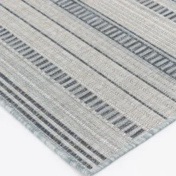 Kirkland's Home Blue Malibu Stripes Outdoor Area Rug, 7X10- Outdoor Rugs