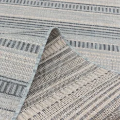 Kirkland's Home Blue Malibu Stripes Outdoor Area Rug, 7X10- Outdoor Rugs