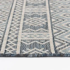 Kirkland's Home Blue Malibu Tribal Outdoor Area Rug, 7X9- Outdoor Rugs
