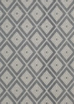 Kirkland's Home Blue Malibu Woven Diamond Outdoor Area Rug, 7X9- Outdoor Rugs