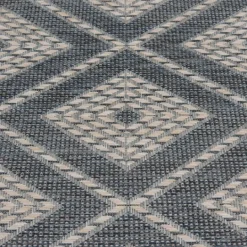 Kirkland's Home Blue Malibu Woven Diamond Outdoor Area Rug, 7X9- Outdoor Rugs