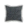 Kirkland's Home Blue Modern Interwoven Accent Pillow- Pillows
