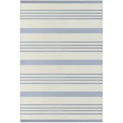 Kirkland's Home Blue Modern Stripes Outdoor Area Rug, 4X6- Outdoor Rugs