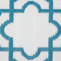 Kirkland's Home Blue Moroccan Trellis Outdoor Area Rug, 4X6- Outdoor Rugs