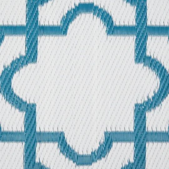 Kirkland's Home Blue Moroccan Trellis Outdoor Area Rug, 4X6- Outdoor Rugs