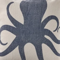Kirkland's Home Blue Octopus Accent Pillow With Fringe- Pillows