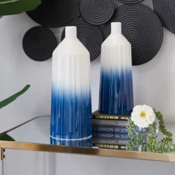 Kirkland's Home Blue Ombre 2-Pc. Coastal Jars- Decorative Bowls & Jars