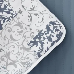 Kirkland's Home Blue Patchwork Reversible 3-Pc. Queen Quilt Set- Quilts