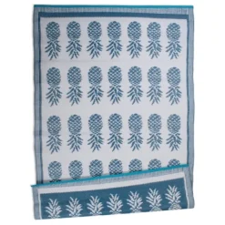 Kirkland's Home Blue Pineapple Indoor/Outdoor Area Rug, 4X6- Outdoor Rugs