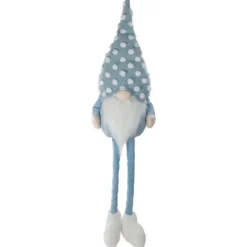 Kirkland's Home Blue Polka Dotted Gnome Shelf Sitter- Statues & Figurines