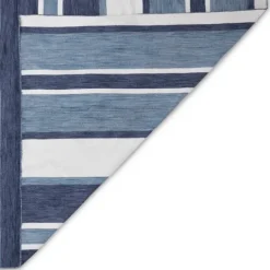 Kirkland's Home Blue Shades Striped Indoor/Outdoor Area Rug, 7X9- Outdoor Rugs