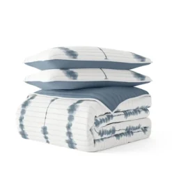 Kirkland's Home Blue Shibori Reversible 2-Pc. Twin Quilt Set- Quilts