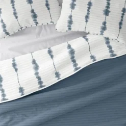 Kirkland's Home Blue Shibori Reversible 3-Pc. Queen Quilt Set- Quilts