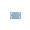 Kirkland's Home Blue Simple Trim Cotton Tufted Bath Mat, 30 In.- Bathroom Rugs