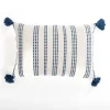 Kirkland's Home Blue Stitching Stripes Lumbar Pillow- Pillows