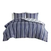Kirkland's Home Blue Stripe Jackson 3-Pc. Full/Queen Comforter Set- Comforters