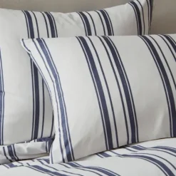 Kirkland's Home Blue Stripe Jackson 3-Pc. Full/Queen Comforter Set- Comforters
