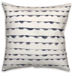 Kirkland's Home Blue Watercolor Dot Chain Pattern Pillow- Pillows