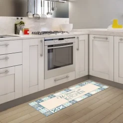 Kirkland's Home Blue Welcome To The Kitchen Floor Mat, 24X60- Kitchen & Floor Mats