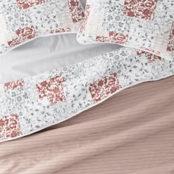 Kirkland's Home Blush Patchwork Reversible 3-Pc. King Quilt Set- Quilts