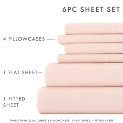 Kirkland's Home Blush Ultra Soft 6-Pc. Full Sheet Set- Bed Sheets