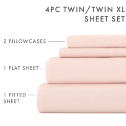 Kirkland's Home Blush Ultra Soft 4-Pc. Twin Sheet Set- Bed Sheets