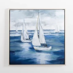 Kirkland's Home Boats Sail Away Framed Canvas Art Print- Canvas Art
